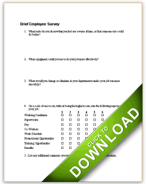 Employee Survey (Short Form)